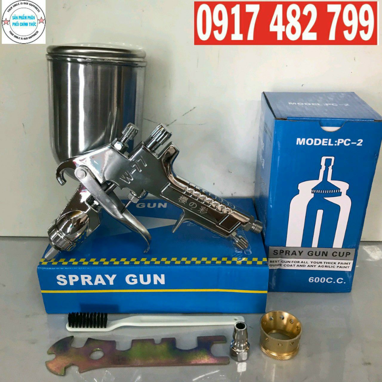 [HCM]DỤNG CỤ PHUN SƠN ĐẶC W77 IWATA BÉC 4.0