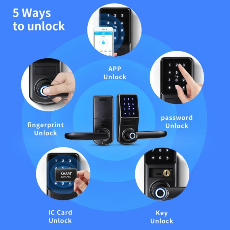 Khóa vân tay cửa gỗ, cửa phòng dùng app TTlock