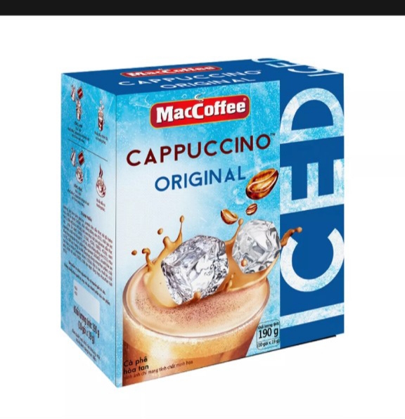Cà Phê Capuchino MacCoffee ( 1 D 10 gói x 19gr)