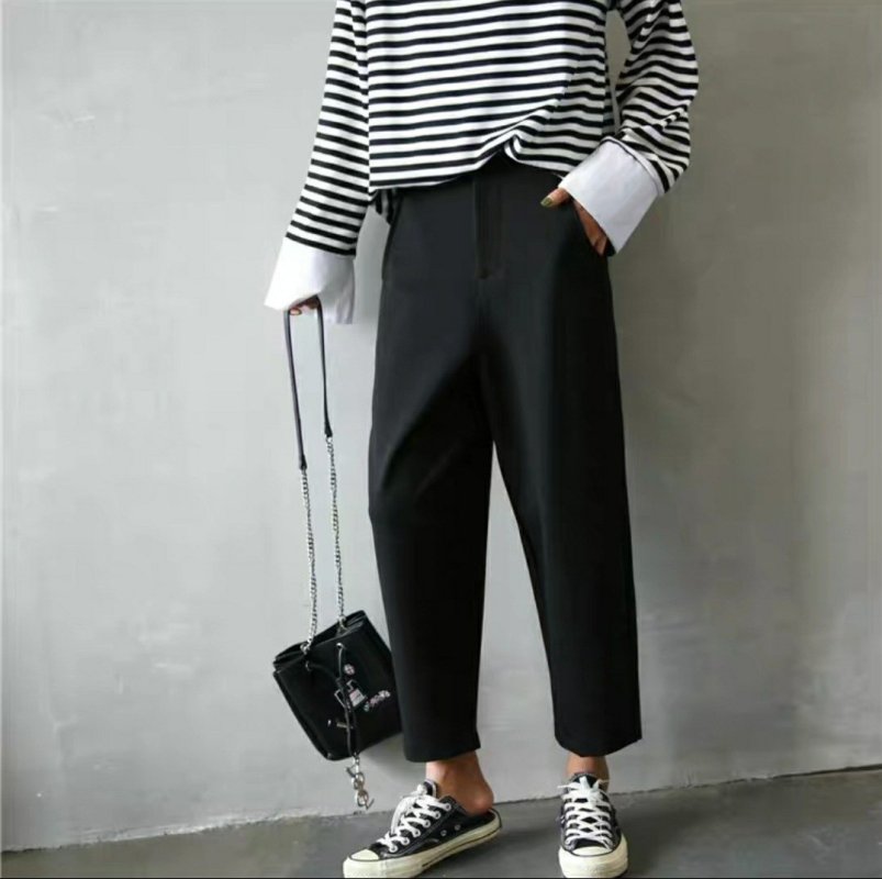 [ogniM Seoul] Quần jersey dáng baggy phong cách Hàn Quốc (Made in Korea)