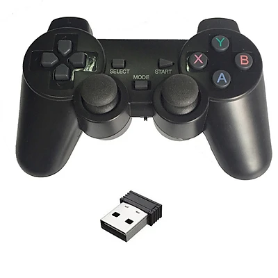 Tay cầm chơi game không dây có Rung cho máy tính, laptop, PS3, Android box
