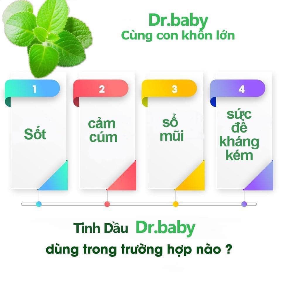 Tinh Dầu Húng Chanh Dr Baby 30ml