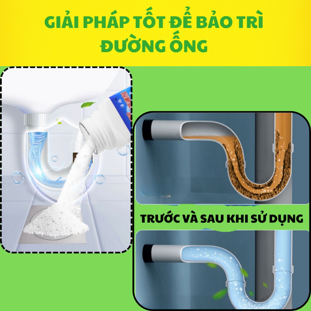 Bột Thông Tắc Bồn Cầu – Bột Thông Tắc Cống, Bồn Rửa Bát