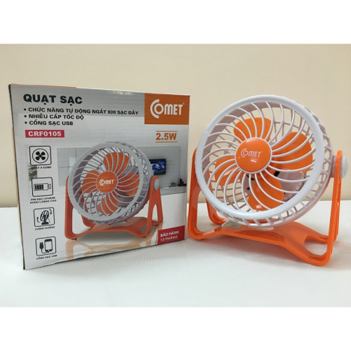 Quạt sạc mini Comet CRF0105 2.5W