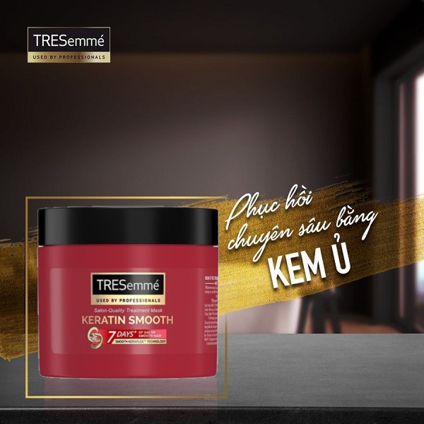 Kem Ủ Tóc Tresemme 180ml Nuôi Dưỡng Tóc Chuyên Sâu Phục Hồi Hư Tổn Giúp Tóc Vào Nếp Mượt Mà Đẹp CHuẩn Salon