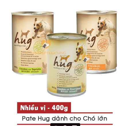 Pate hug lon 400gr cho chó