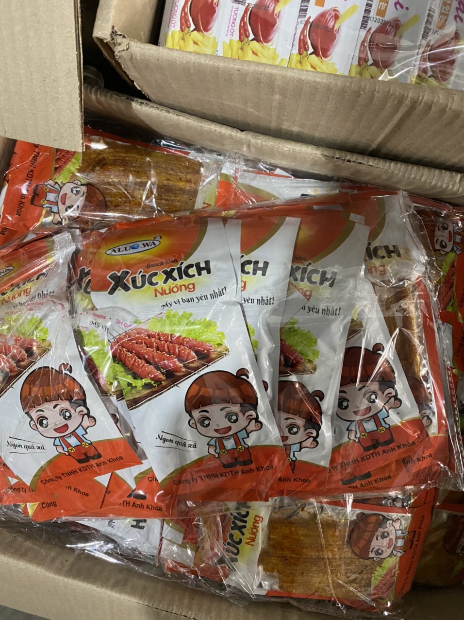 Combo 10 Gói Snack Hình Xúc Xích Nướng