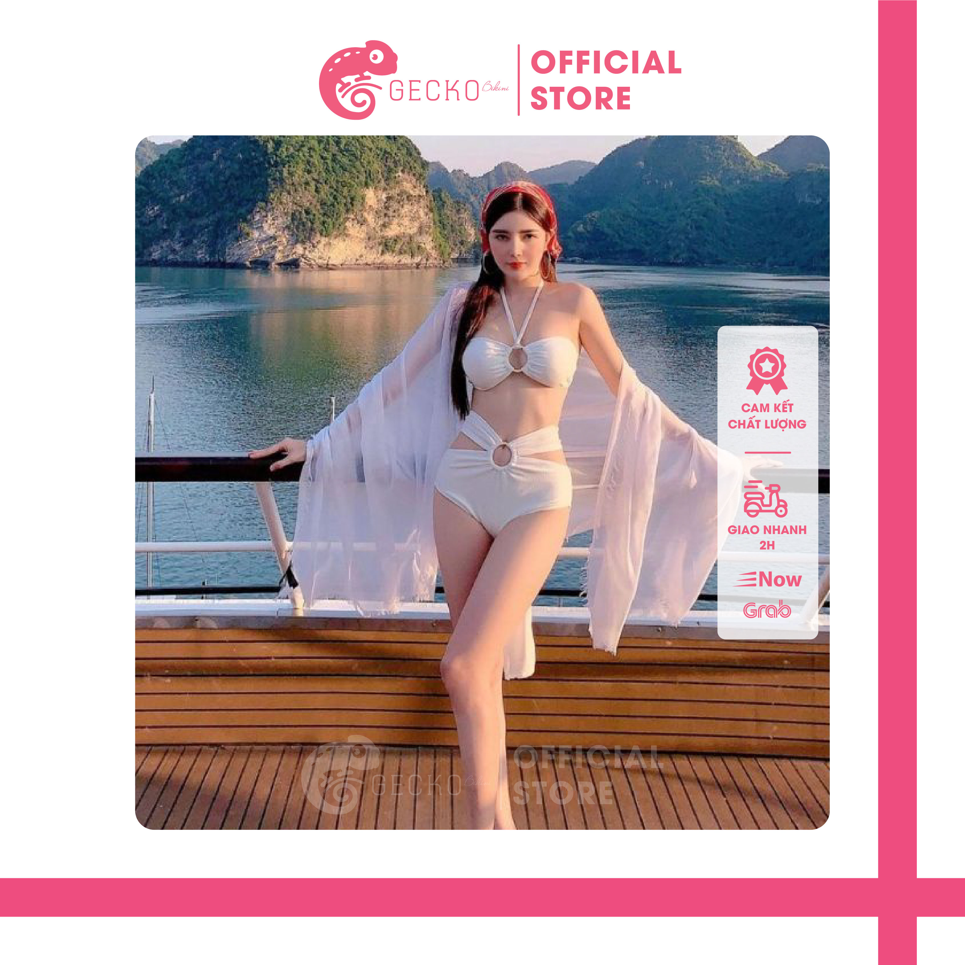 Bikini Đồ Bơi 2 Mảnh Khoen Kèm Dây GK0235 (Ảnh Thật, Nhiều Màu)