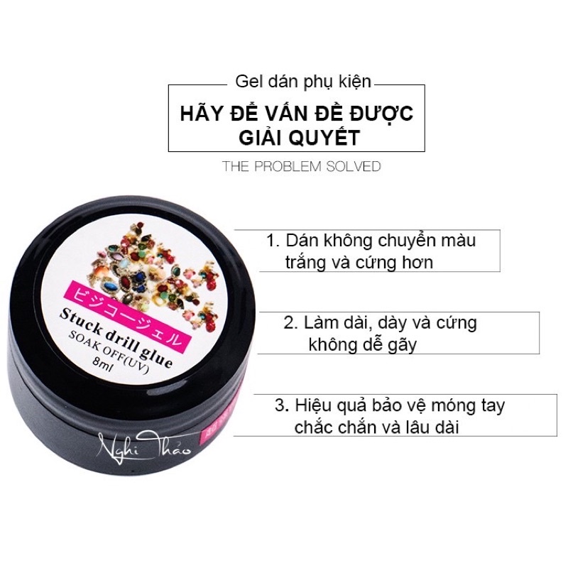 Gel Gắn Đá Nail - Gel Đính Đá 8Ml