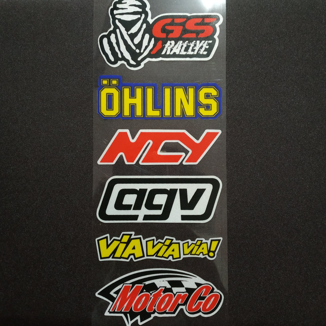 Tem dán xe vỉ 6 sticker full logo chống thấm nước [P1]