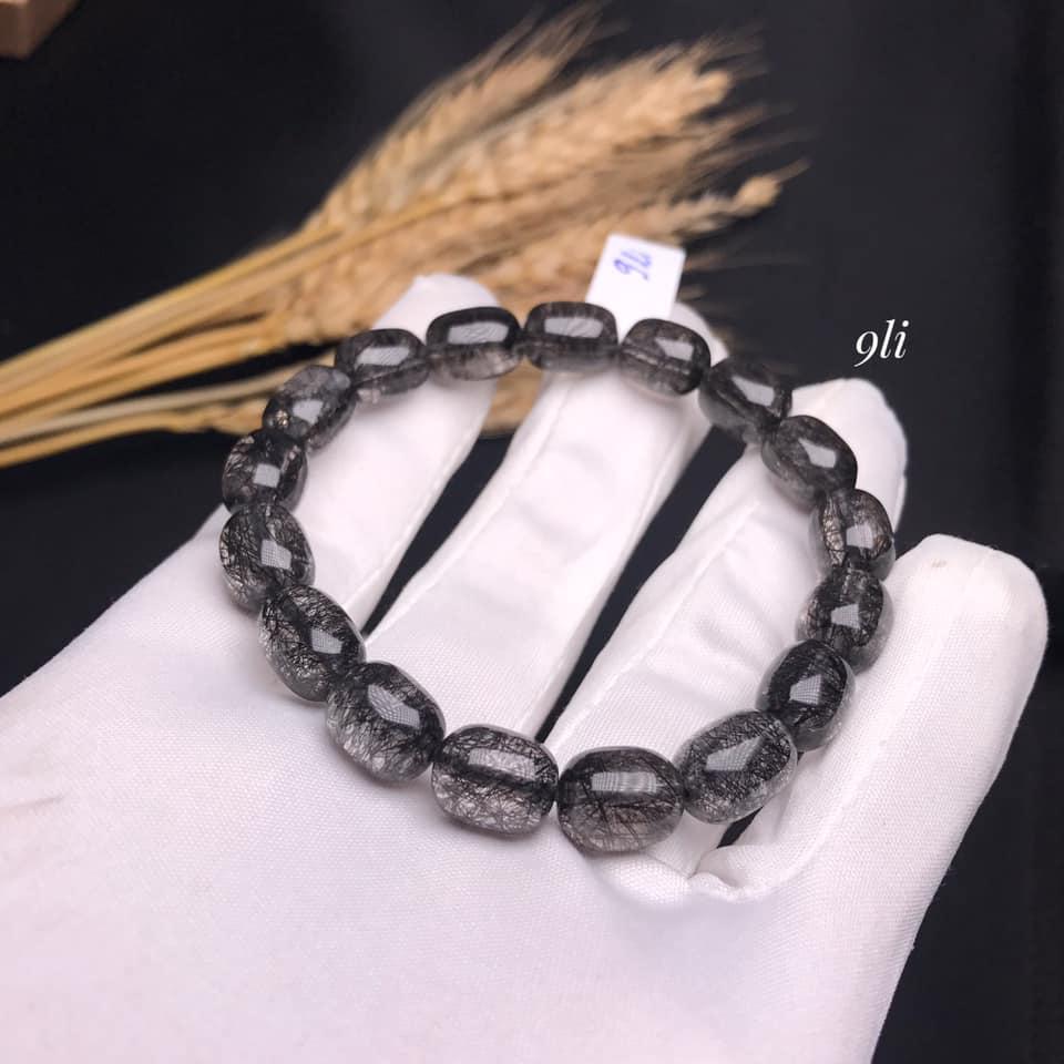 Vòng tay lu thống thạch anh tóc đen thiên nhiên