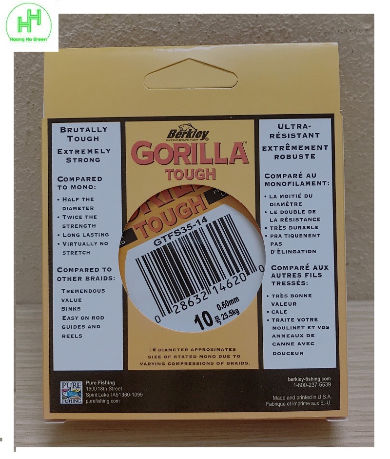 Dây Câu, Cước Câu Cá GORILLA 0.60mm (100m)