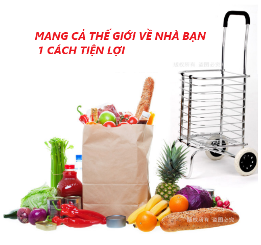 Xe đi siêu thị, đi chợ bền, đẹp- XDC01