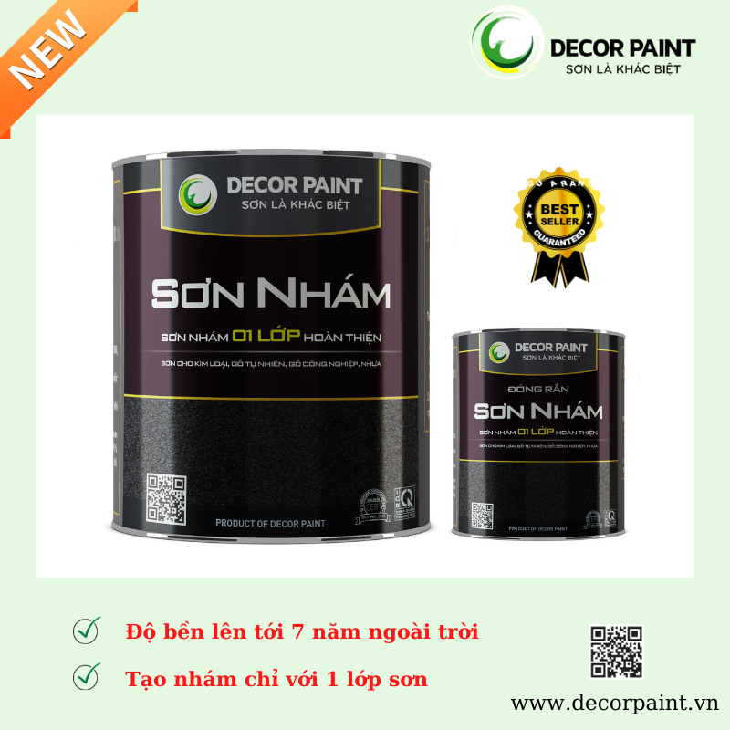 Sơn nhám sần màu đen cho hàng rào, lan can, sắt mỹ thuật Decor Paint