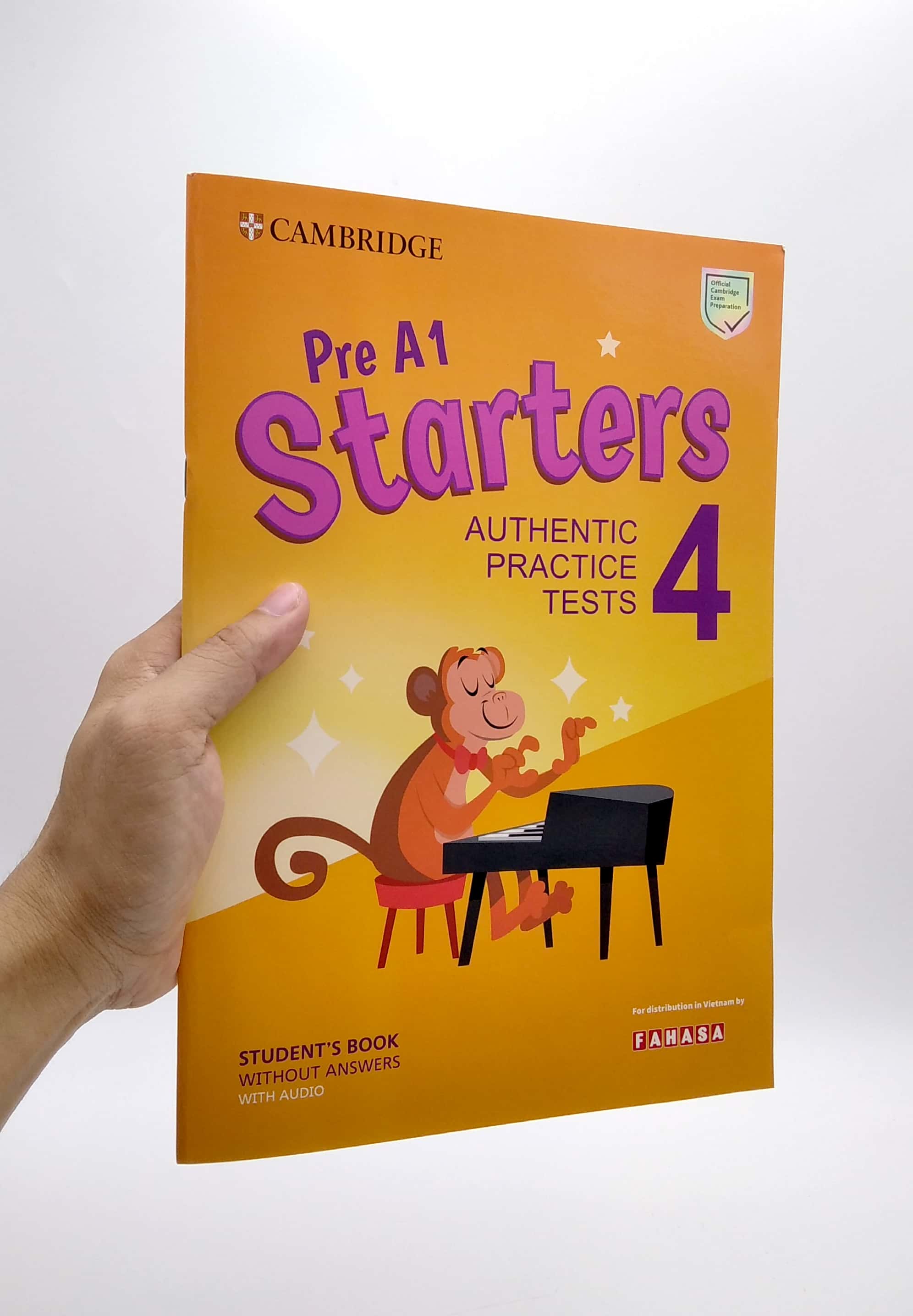 Sách - Pre A1 Starters 4 Authentic Practice Tests: Student's Book Without Answers With Audio