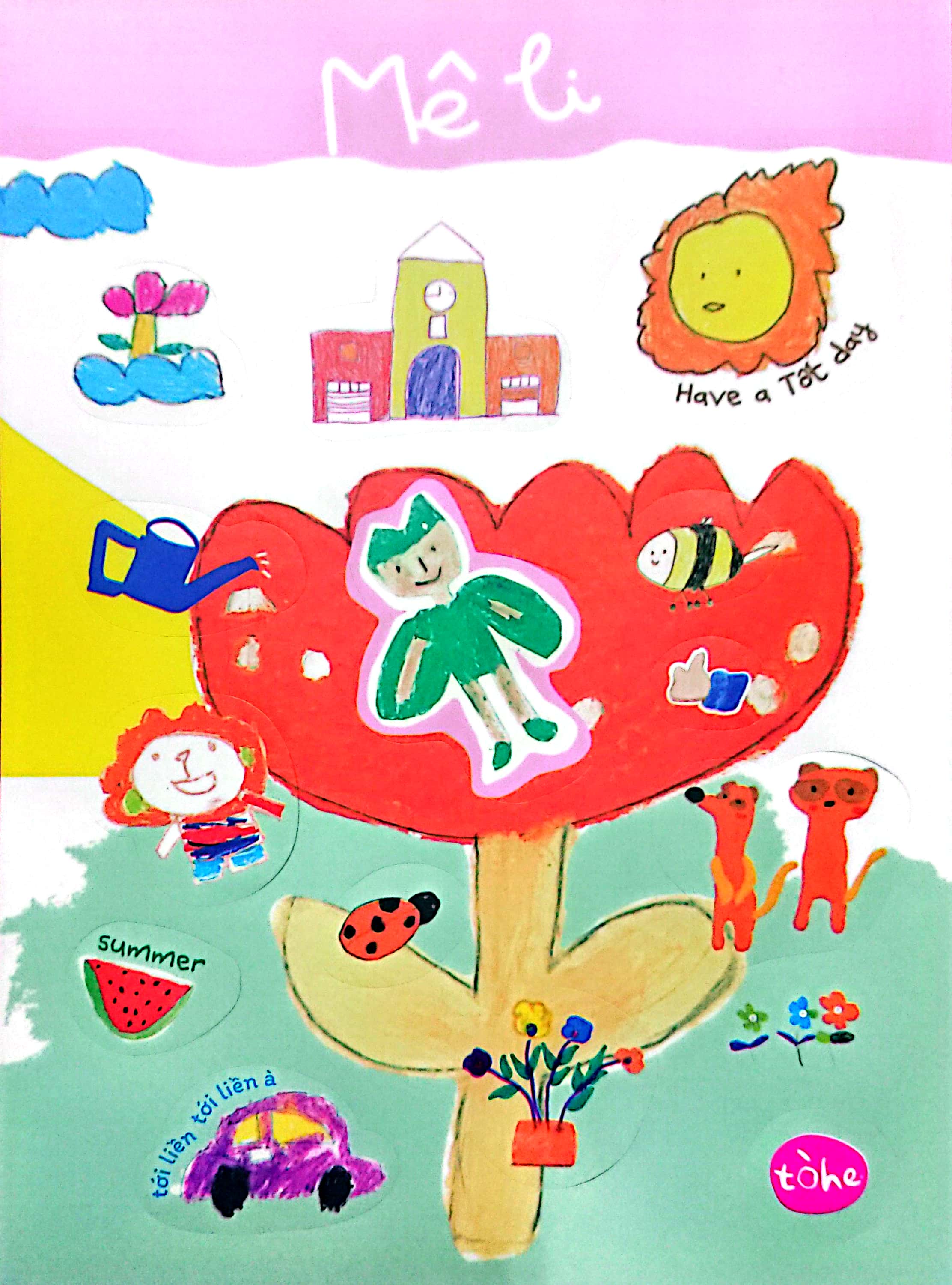Sticker cute nhiều hình độc đáo (1 tờ lẻ, giao mẫu ngẫu nhiên) [Made by Tòhe] [FSale]