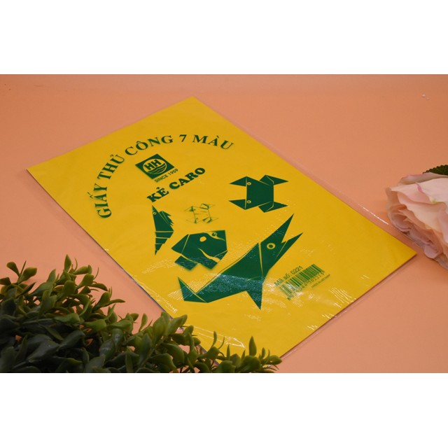Giấy thủ công 7 màu Hồng Hà