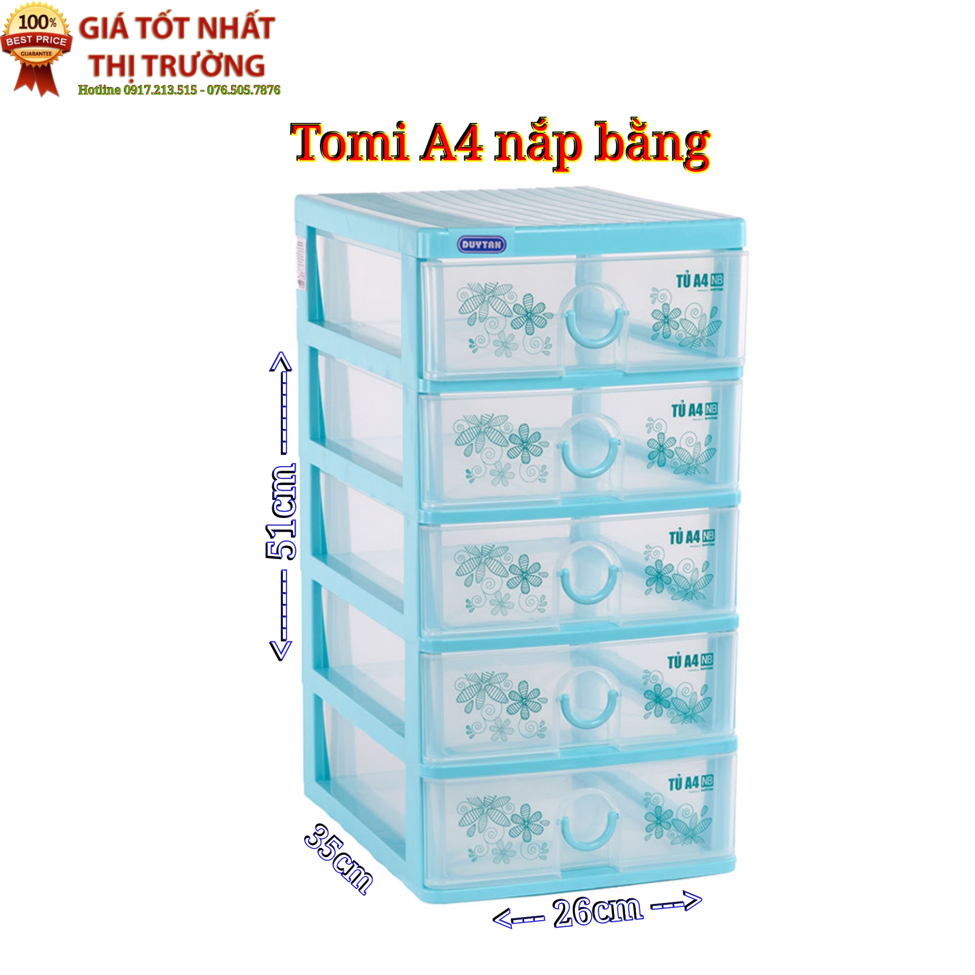 Tủ nhựa duy tân tomi a4 - 5 tầng đựng vừa khổ giấy a4