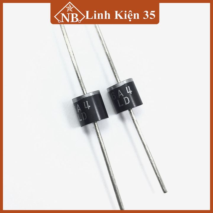 Diode 6A10 dòng 6A điện áp 1000V chân cắm (DIP)