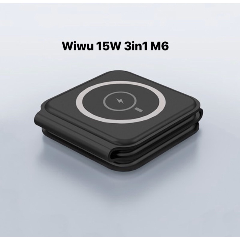 Đế sạc không dây 15w 3in1 wiwu m6