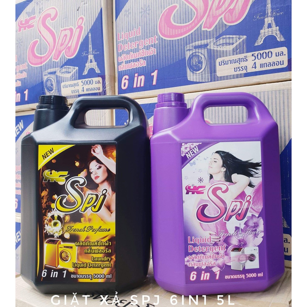 Nước Giặt SPJ 5000ml Thái lan (Màu Vàng)