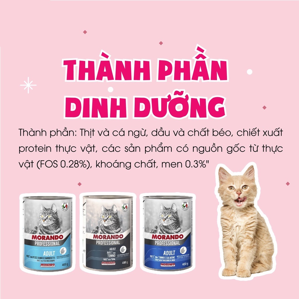 [Hoàn Tiền 10%] Pate Morando cho mèo nhiều vị - Dog Paradise