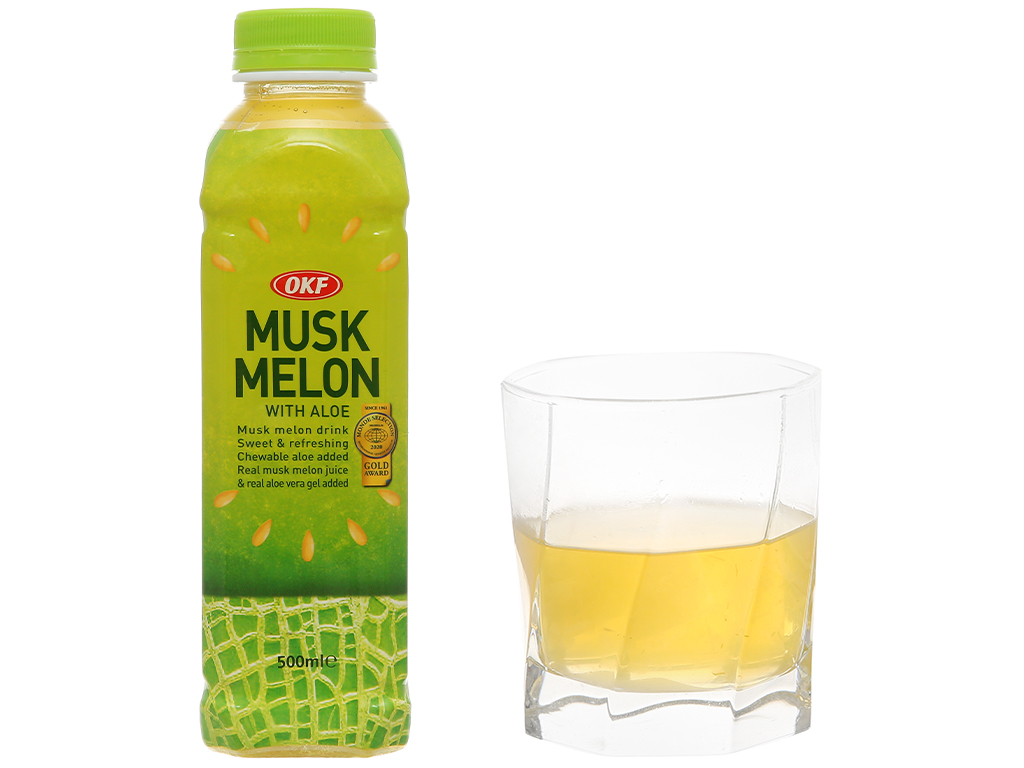 Nước dưa lưới nha đam OKF Hàn Quốc 500ml