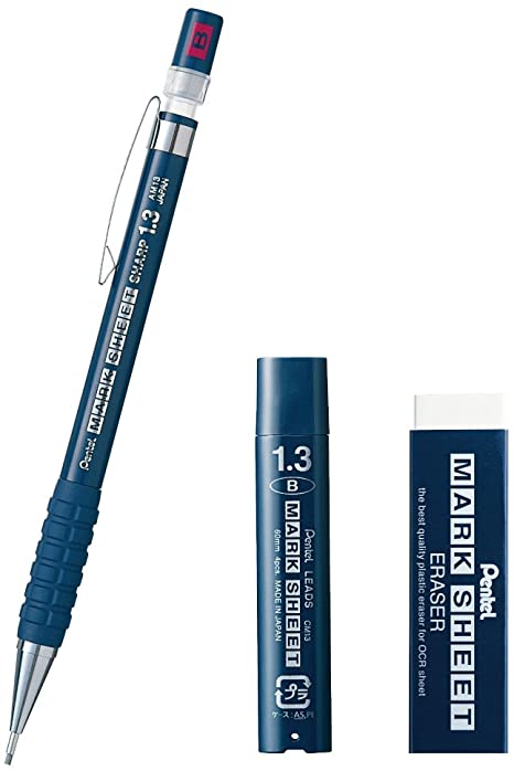 Bộ bút chì thi trắc nghiệm Pentel Mark Sheet ( Bút chì ruột chì tẩy)