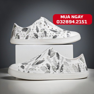 Giày Native Giày Native Họa Tiết Lông Vũ Shinnative07 Tặng Thêm 2 Jibitz Native