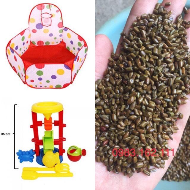 Combo đồ chơi xúc cát hạt muồng size lớn
