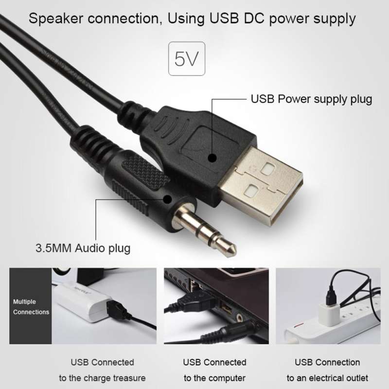 [Miễn phí ship] Bộ Loa Máy Tính USB SADA D-202 + Tặng Quà Guang