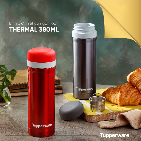 Bình giữ nhiệt có ngăn lọc Tupperware Thermal 380ml