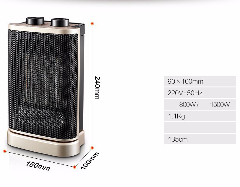 Máy sưởi, quạt sưởi gốm mini đa năng T320
