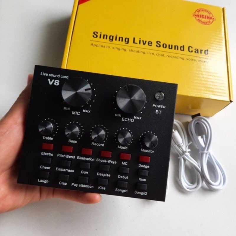 Sound Card âm thanh V8 autotune cao cấp.