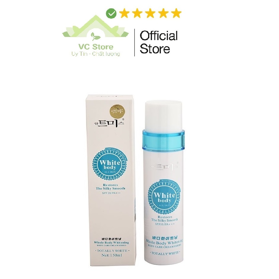 Kem kích trắng body toan thân - body white hàn quốc 150ml