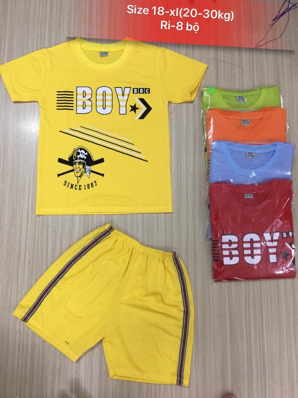 [HCM]Combo 3 bộ đồ bé trai 22-30kg
