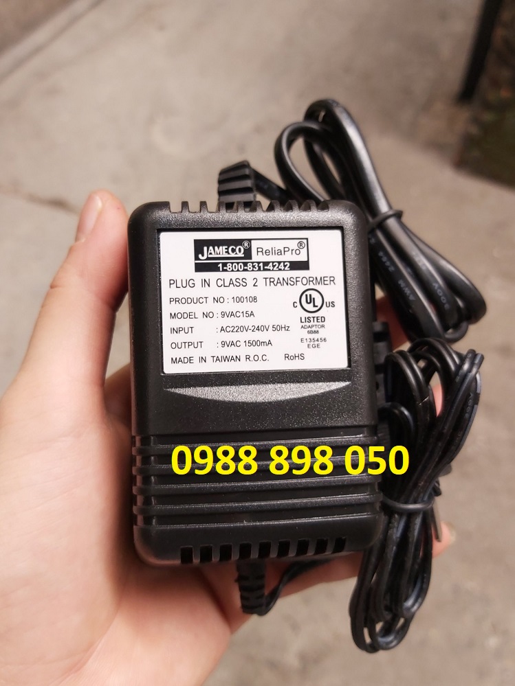 adaptor 9vac 1.5a