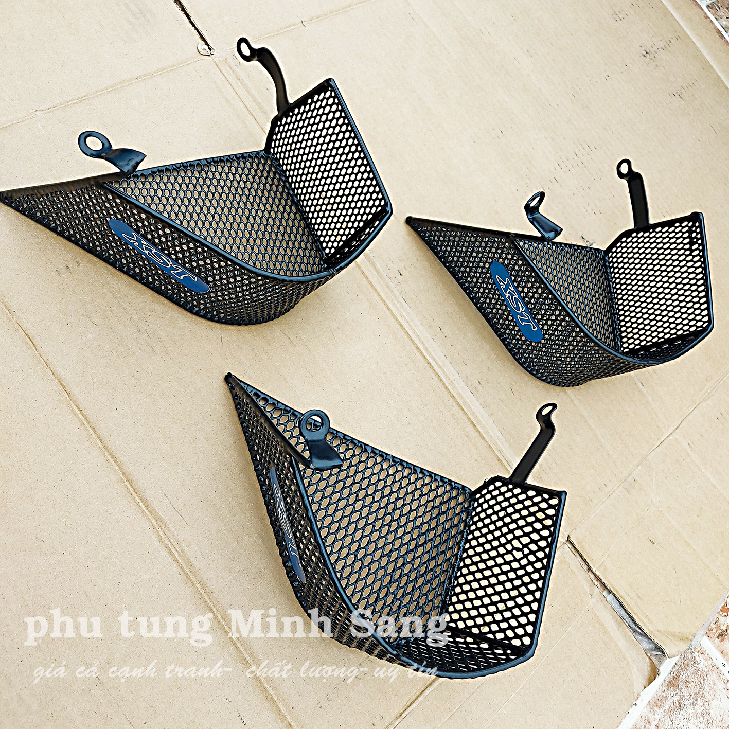 Rổ hông Exciter 135 lưới sắt đen đẹp