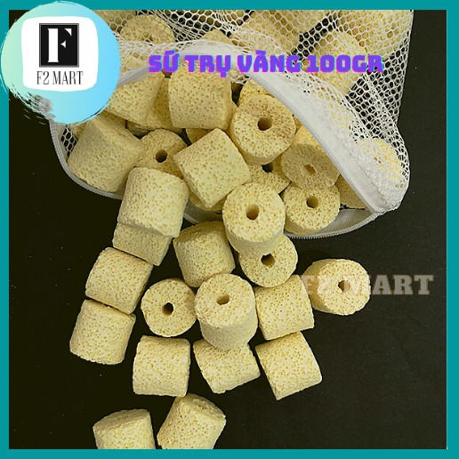 Vật Liệu Lọc bể cá Sứ Trụ Vàng 100gr