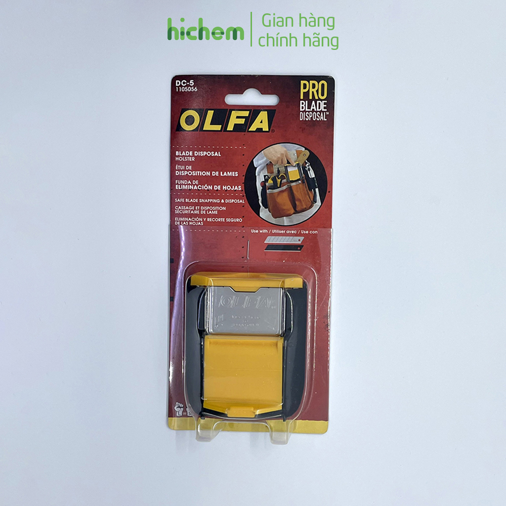 Hộp Bẻ Lưỡi Dao OLFA DC-5 Dùng Cả Cho Người Thuận Tay Trái Gắn Túi, Thắt Lưng Đựng Lưỡi - KM Keo Epoxy A/B Siêu Dính