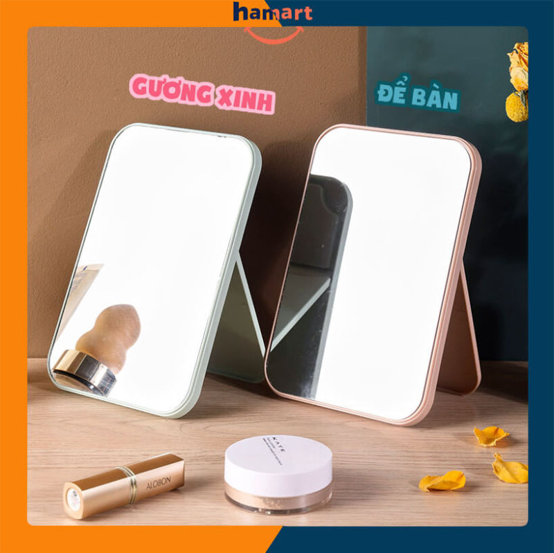 Gương Mini Để Bàn Trang Trí Nhà Cửa Gương Trang Điểm Phong Cách Hàn Quốc giá rẻ