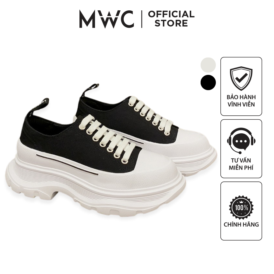 Giày Thể Thao Nữ MWC Đế Cao Sneaker Vải Siêu Hot NUTT- 0645