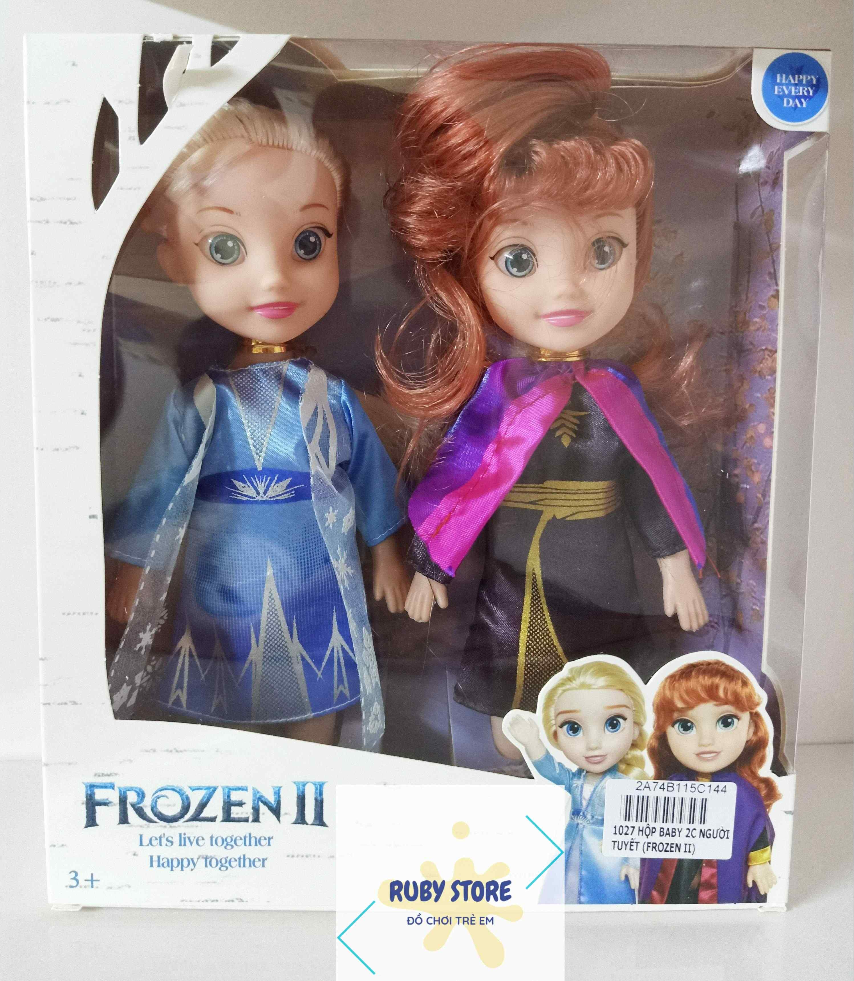 Frozen 2 - hộp kiếng 2 búp bê elsa và anna