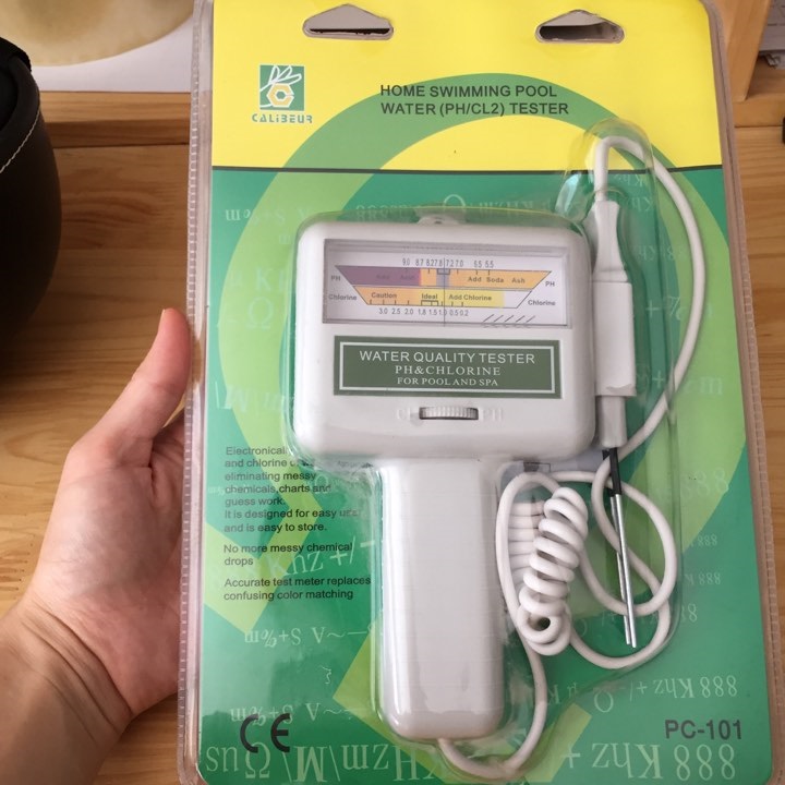 Máy đo nồng độ Clo - Ph nước hồ bơi , Bút test Clo - Ph