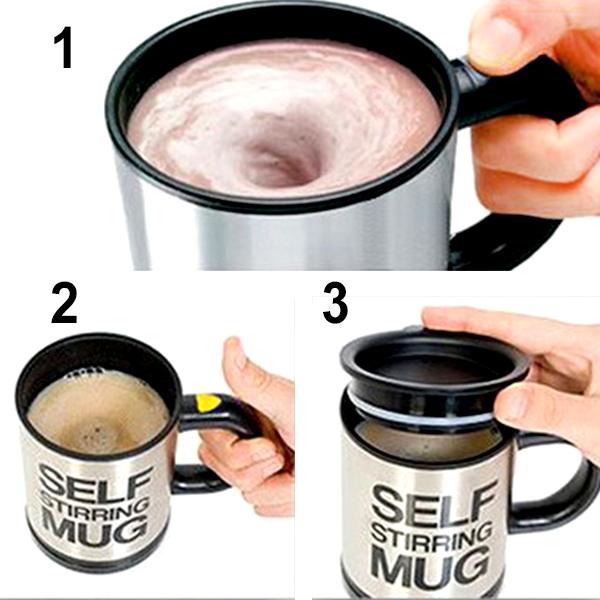 [HCM]Cốc Tự Khuấy Thông Minh Self Stirring Mug