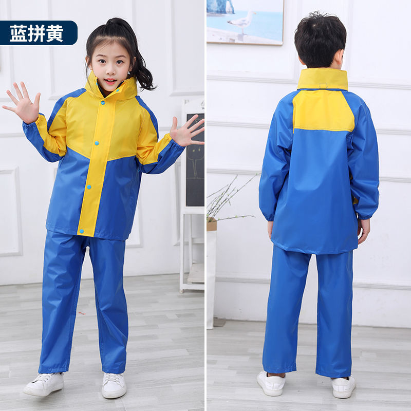 Bộ áo mưa rời cho trẻ em áo mưa chống thấm nước toàn thân cho trẻ em học sinh trung học cơ sở bé trai bé gái
