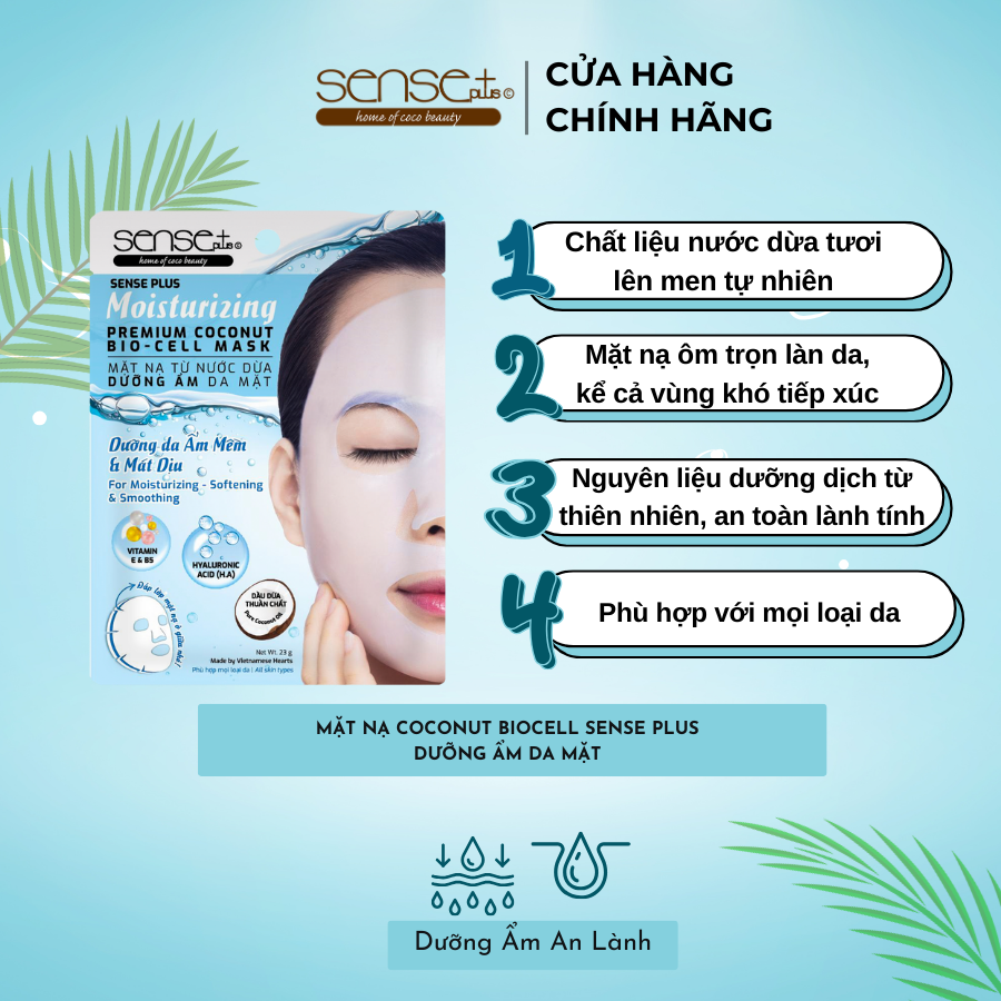 Moisturizing Premium Coconut Bio-Cell Mask Sense Plus