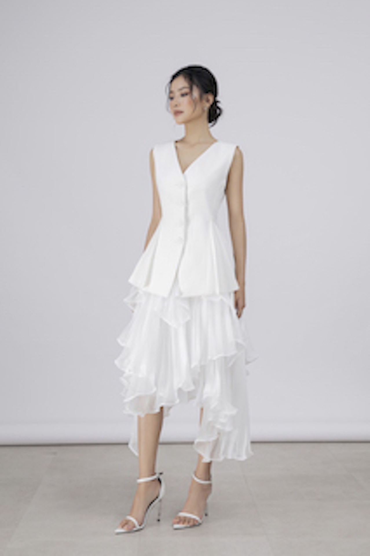 Des Fleurs chân váy dập li - Iris Pleated Skirt