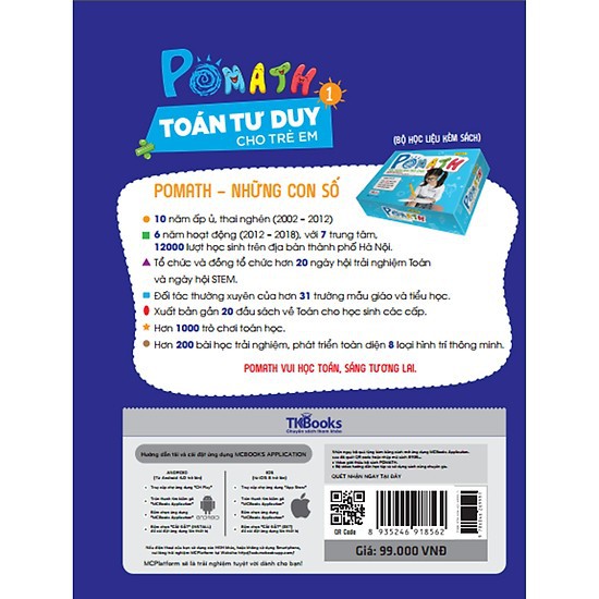 Cuốn sách POMath - Toán Tư Duy Cho Trẻ Em 4-6 Tuổi
