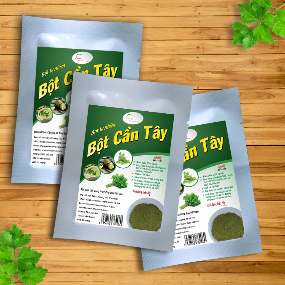 Bột Cần Tây Nguyên Chất Gói 20g